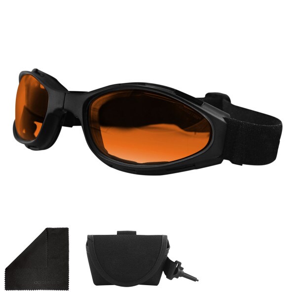 Crossfire amber lens goggles