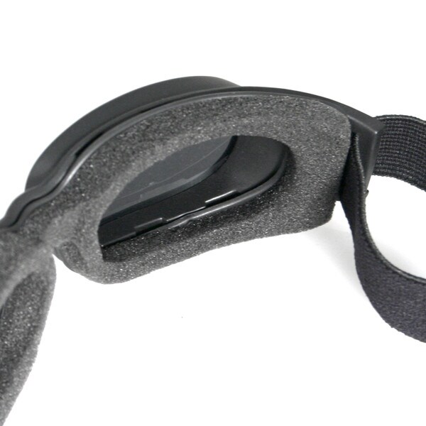 Piston smoke mirror lens goggles