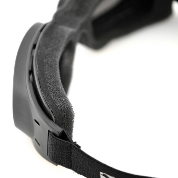 Piston smoke lens goggles